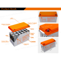 Felicitysolar Novo design Recarregável AGM Gel 12V 150AH Bateria solar de ciclo profundo